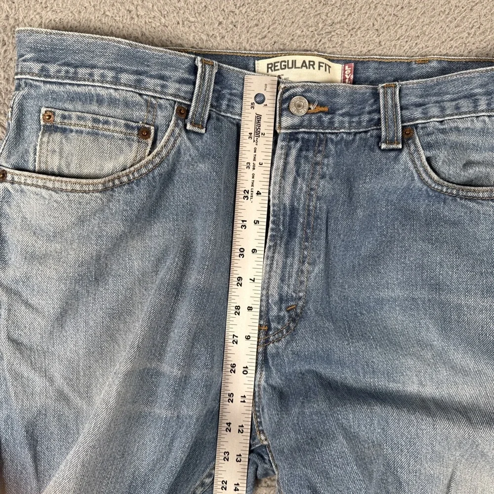 Levis 505 Jeans Mens 38x30 Regular‎ Straight VTG y2k Paint Distress